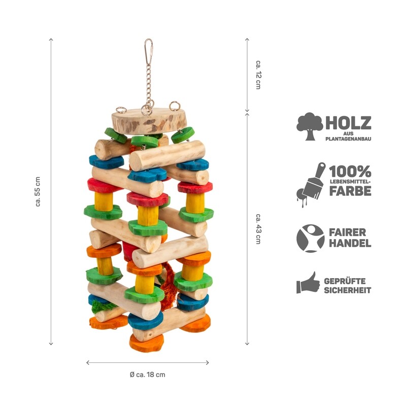 Babble Tower Chain - Large | ca. 18 cm x 18 cm x 43 cm
