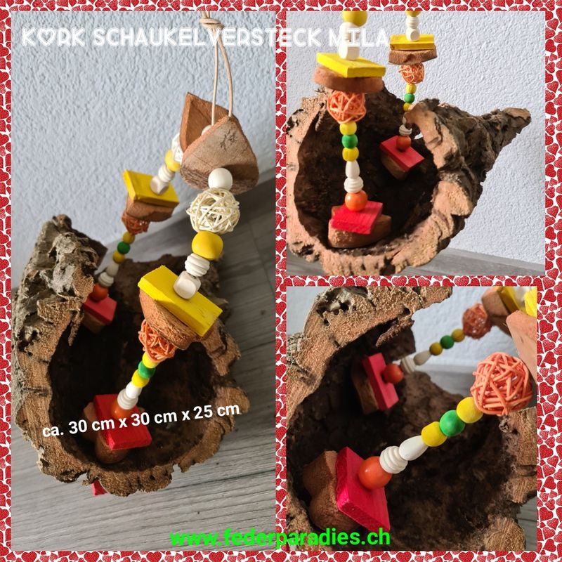 Kork Schaukelversteck MILA
