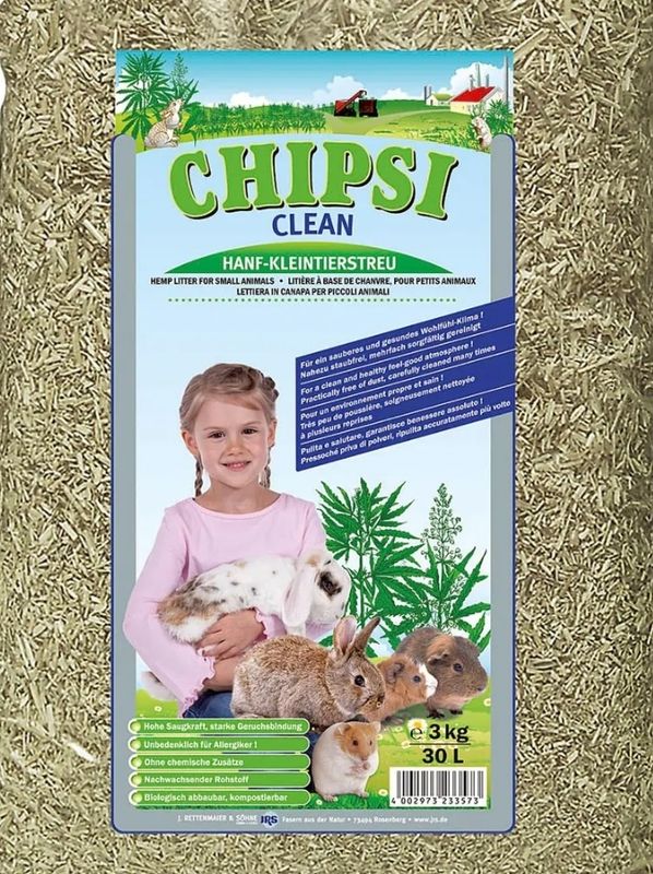 CHIPSI-Clean Hanf-Einstreu 3 Kilo CHIPSI-Clean Hanf-Einstreu 3 Kilo