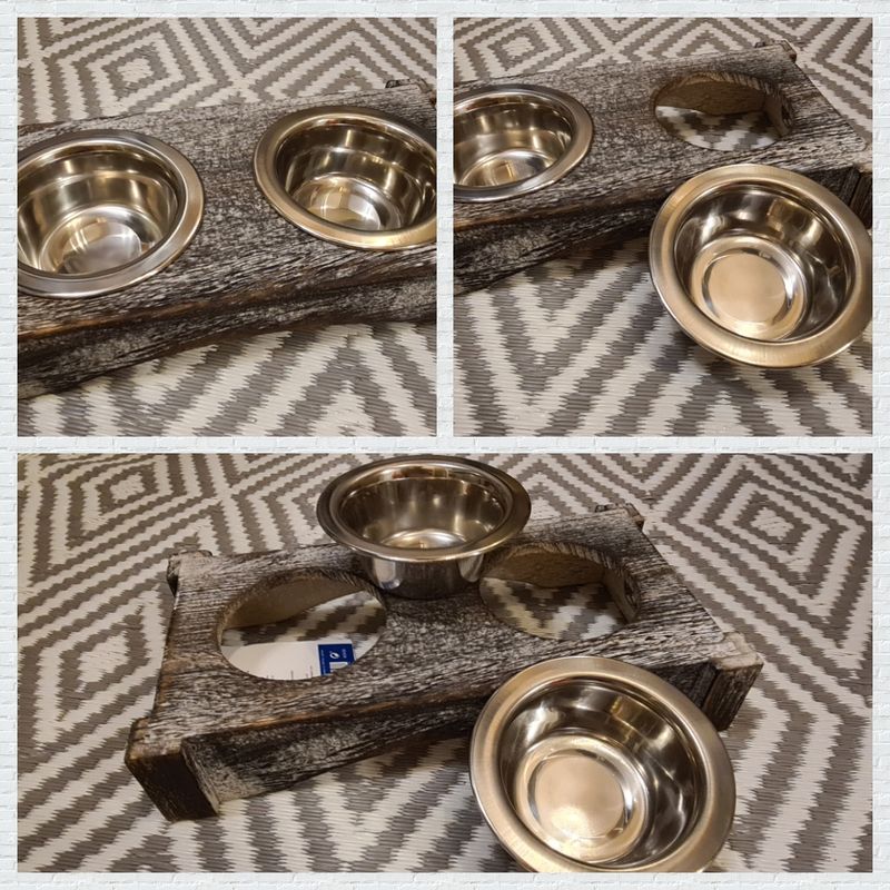 Napf Set Edelstahl/ Holz von Trixie