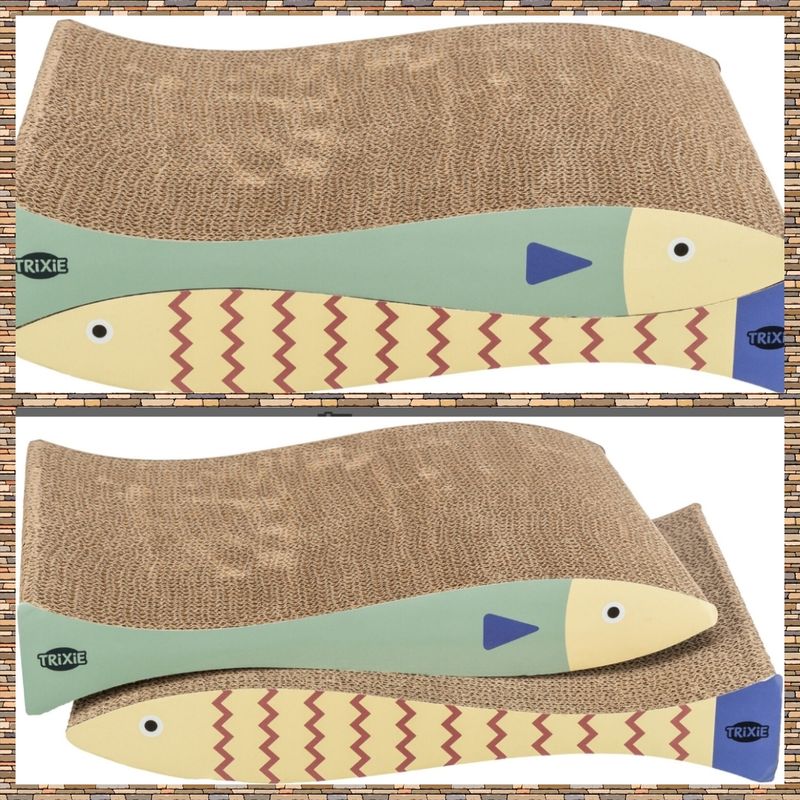 Kratzpappen Fisch 2 teilig