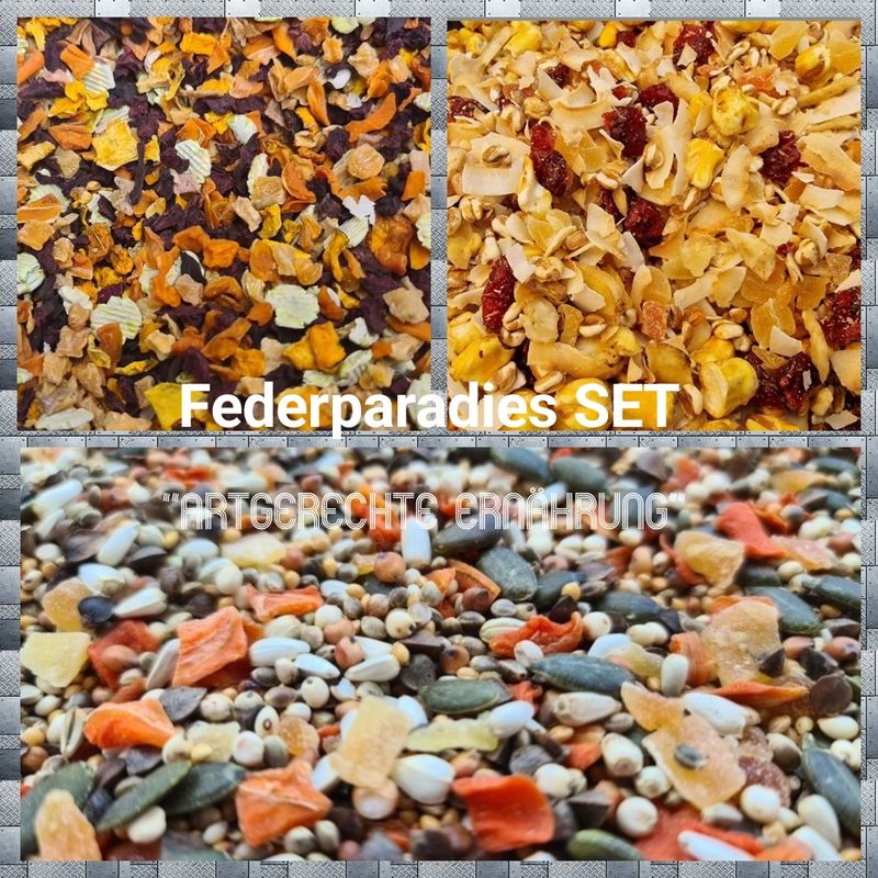 Federparadies SET "artgerechte Ernährung"