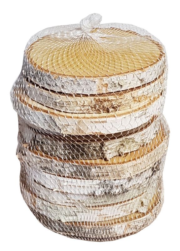 Birkenscheiben rund 8-12 cm, 10er Pack