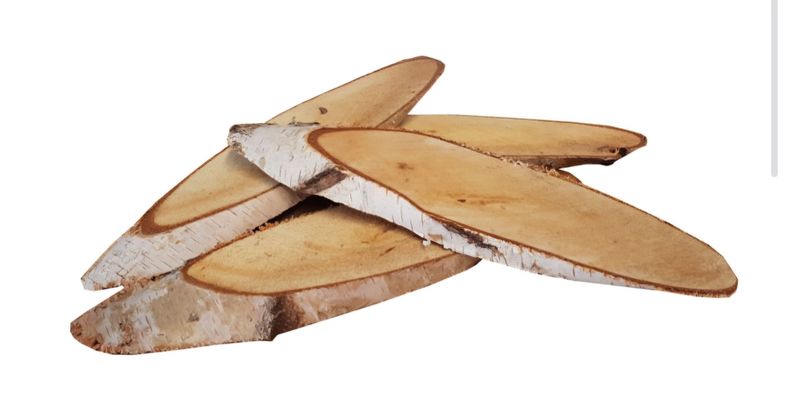 Birkenscheibe oval 35-40cm / 1 Stück