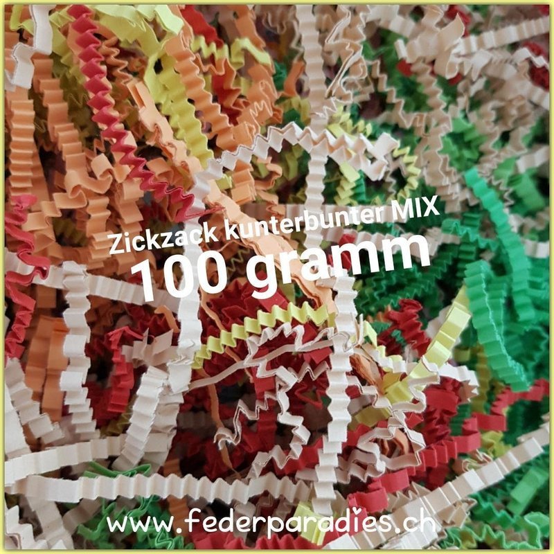 Zickzack kunterbunter MIX / 100 gramm