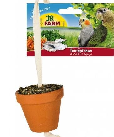 JR Birds Tontöpfchen Großsittich & Papagei 260 gramm JR Birds Tontöpfchen Großsittich & Papagei 260 gramm