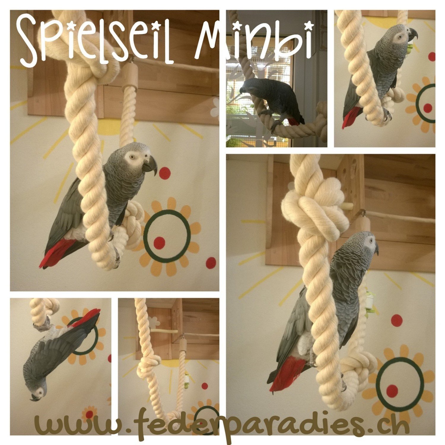 Spielseil Minbi, Länge total 150 cm
