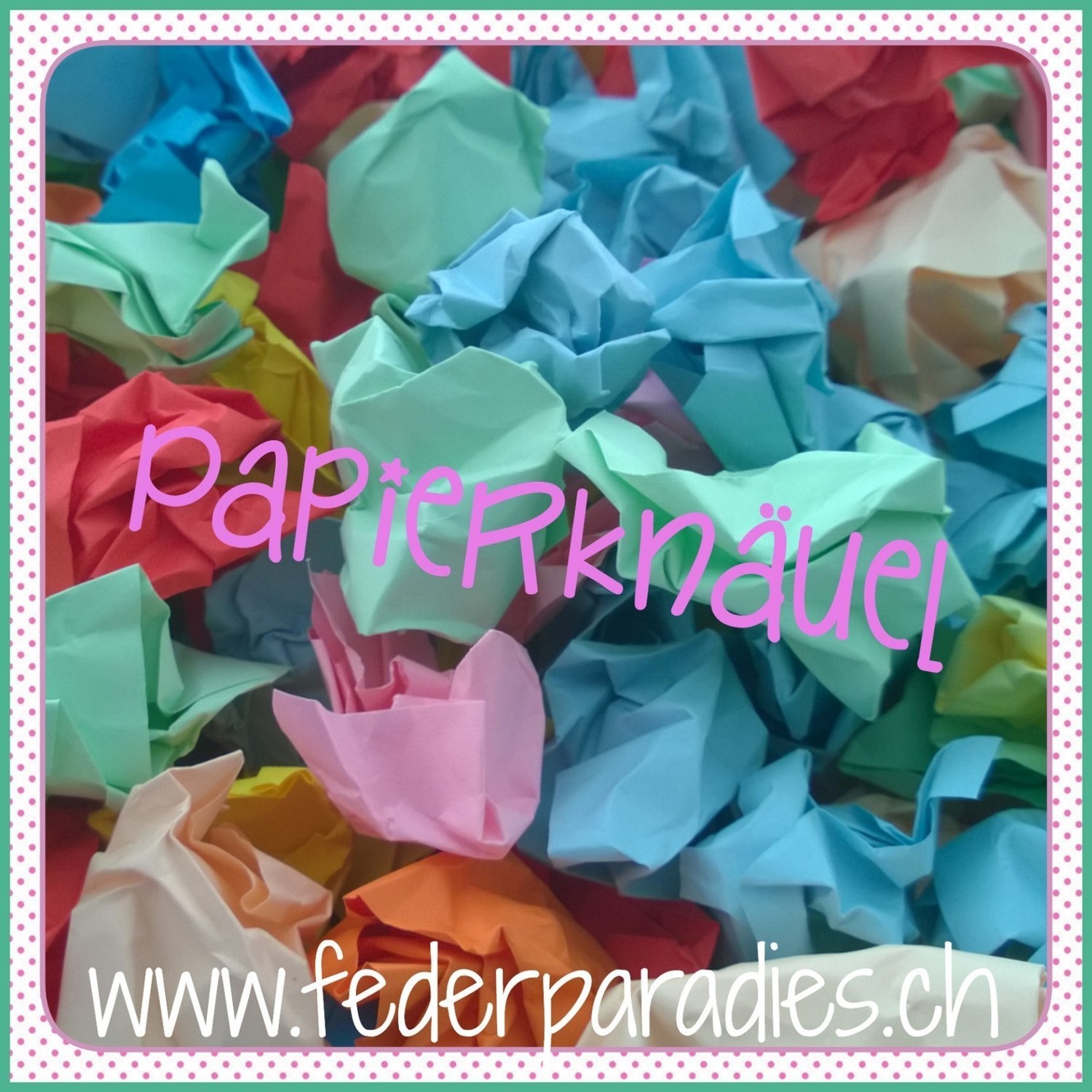 Federparadies Papierknäuel 100 gr.