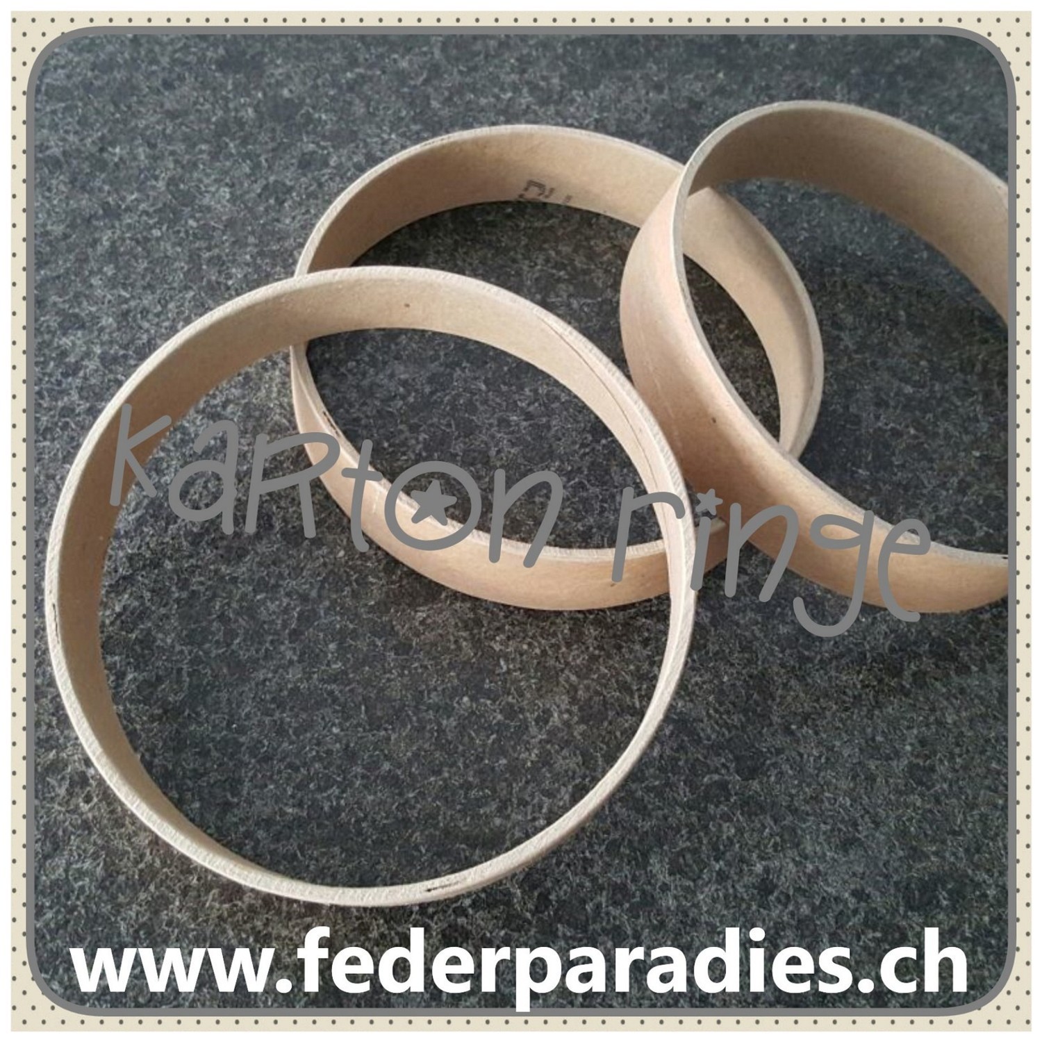 Karton Ringe, 3 Stück
