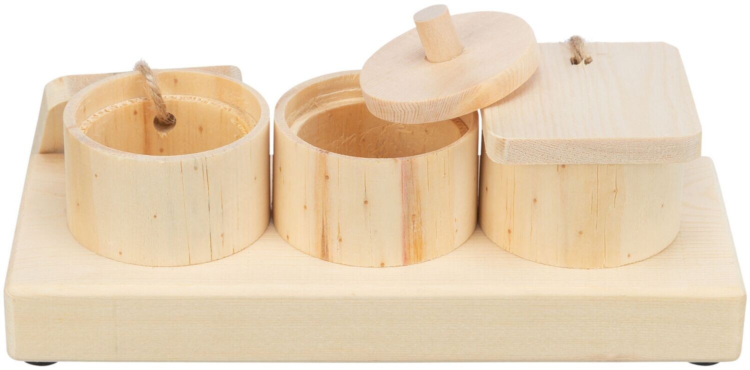 Snack Cups, Holz, 15 cm × 4,5 cm × 6 cm Snack Cups, Holz, 15 cm × 4,5 cm × 6 cm