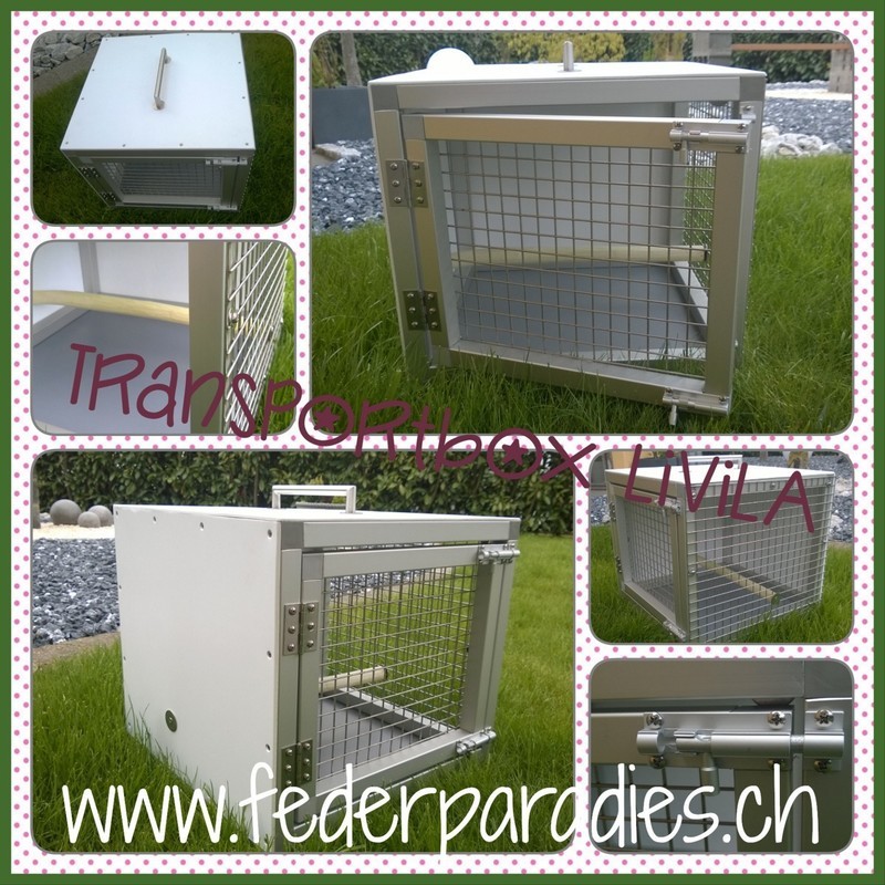 Transportbox LIVILA für zwei Papageien Transportbox LIVILA für zwei Papageien