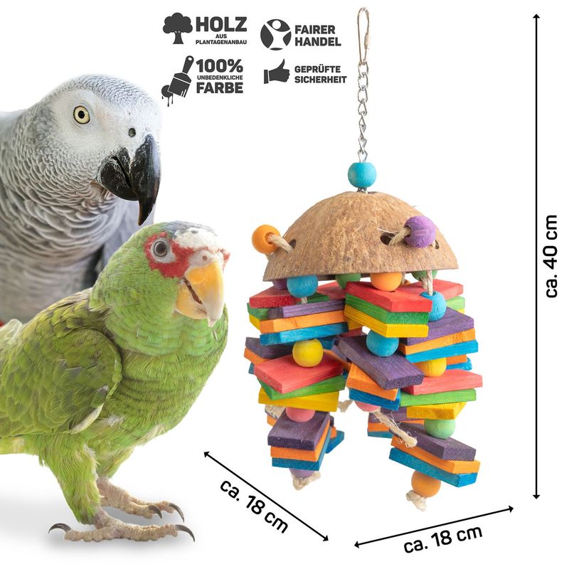 Coconut Cascade – Hängespiel mit Kokosschalen & Holz