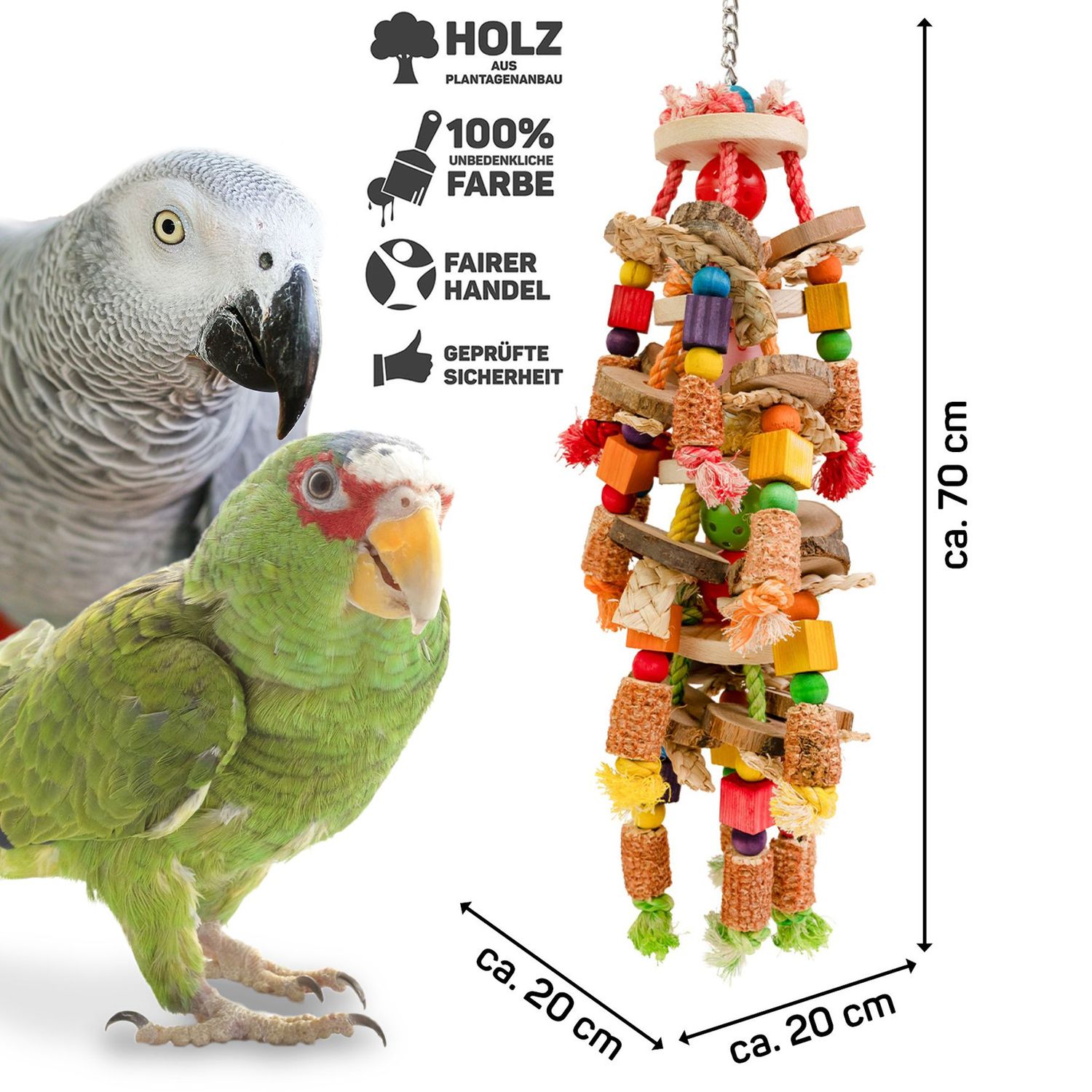 Corn Carnival - Hängespielzeug mit Mais & Holz