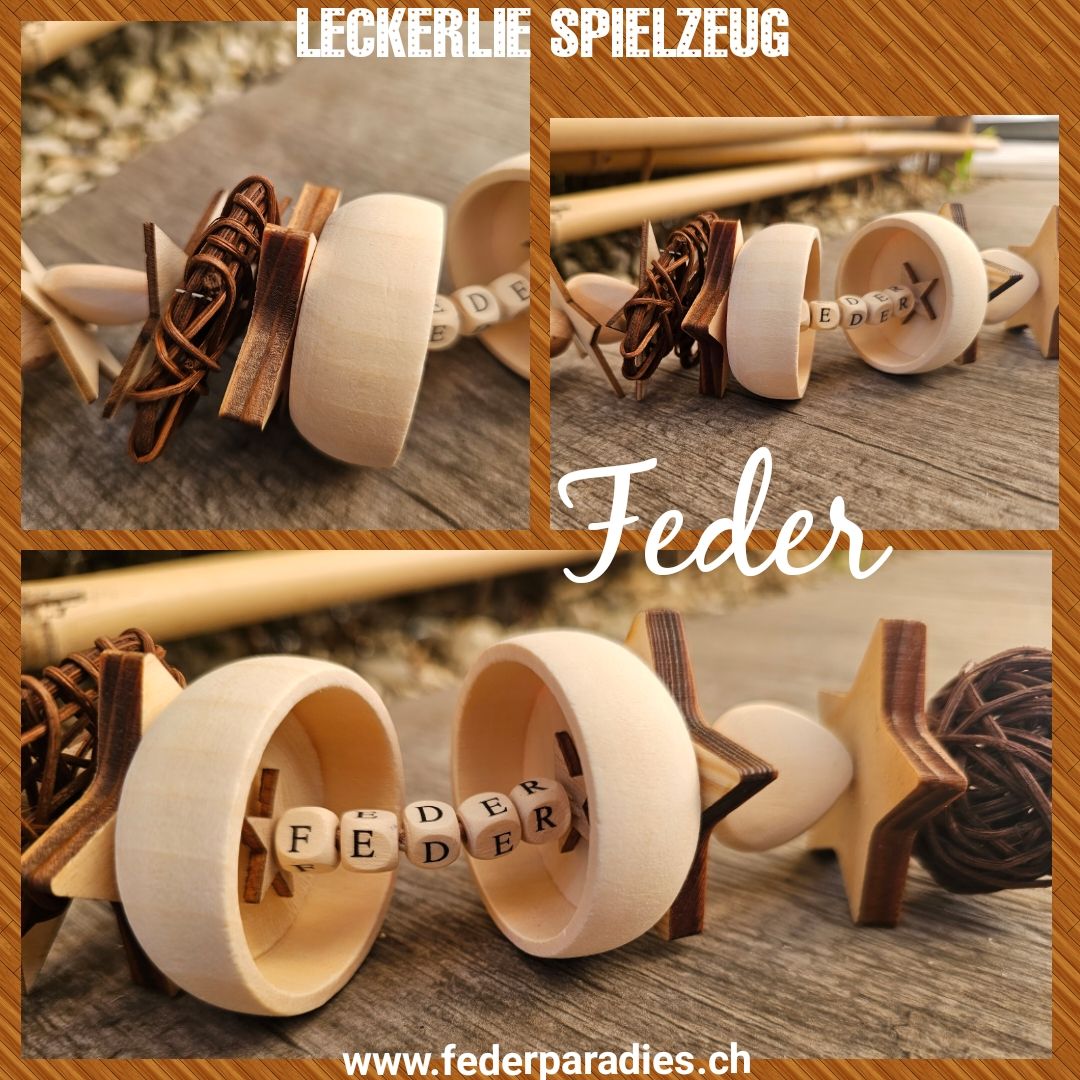 Leckerlie-Spielzeug Feder Leckerlie-Spielzeug Feder
