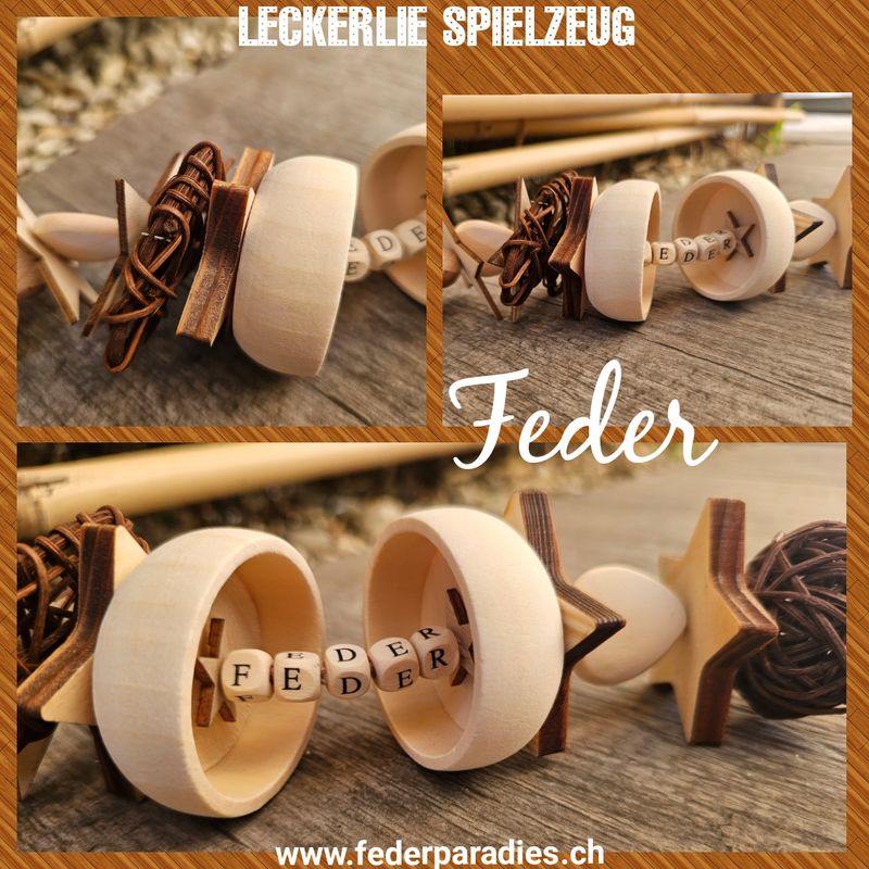 Leckerlie-Spielzeug Feder