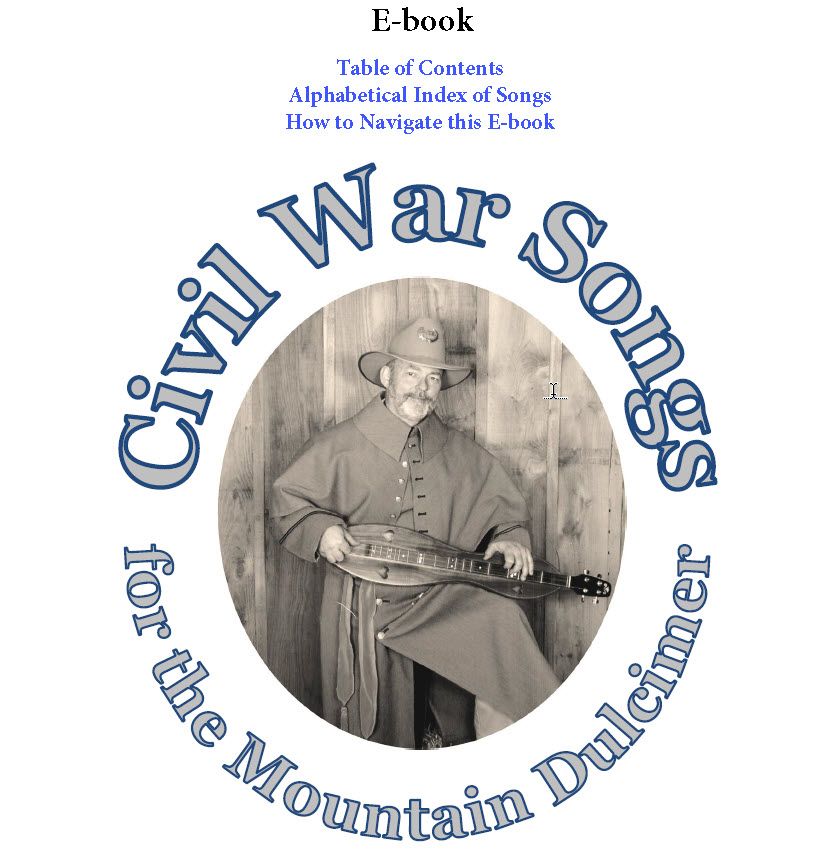 E-book Version of Civil War Songs for the Mtn Dulcimer