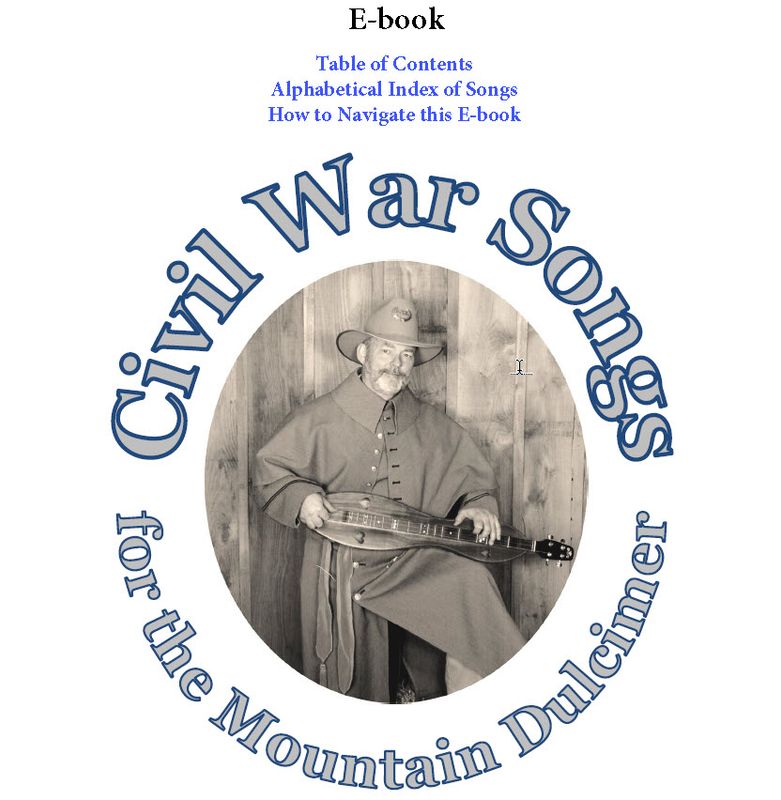 E-book Version of Civil War Songs for the Mtn Dulcimer
