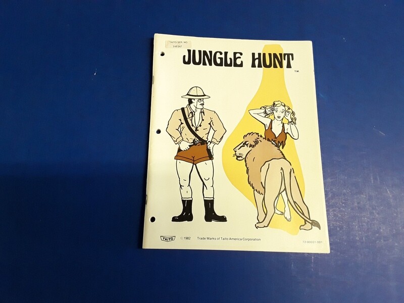 Jungle Hunt by Taito Instruction Manual