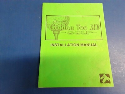 Peter Jacobson's Golden Tee 3D Golf by IT Installation Manual