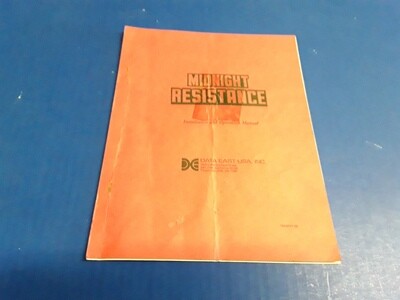 Midnight Resistance by Data East Installation &amp; Operation Manual