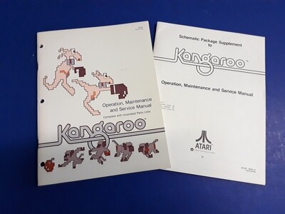 Kangaroo by Atari Operation, Maintenance &amp; Service Manual &amp; Schematics Set
