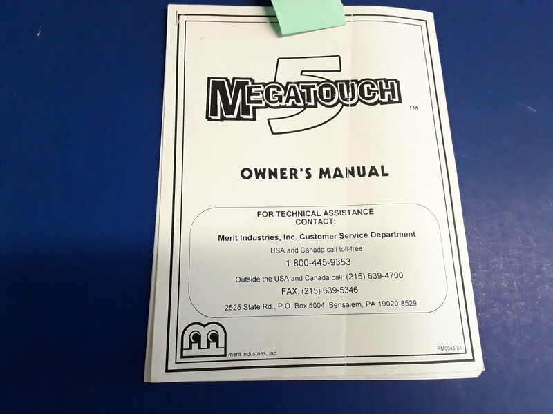 MEGATOUCH 5 by Merit Owner&#39;s Manual-1997 Version
