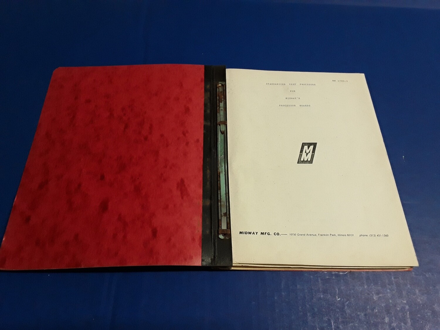 Standardized Test Procedure For Midway's Processor Boards Book