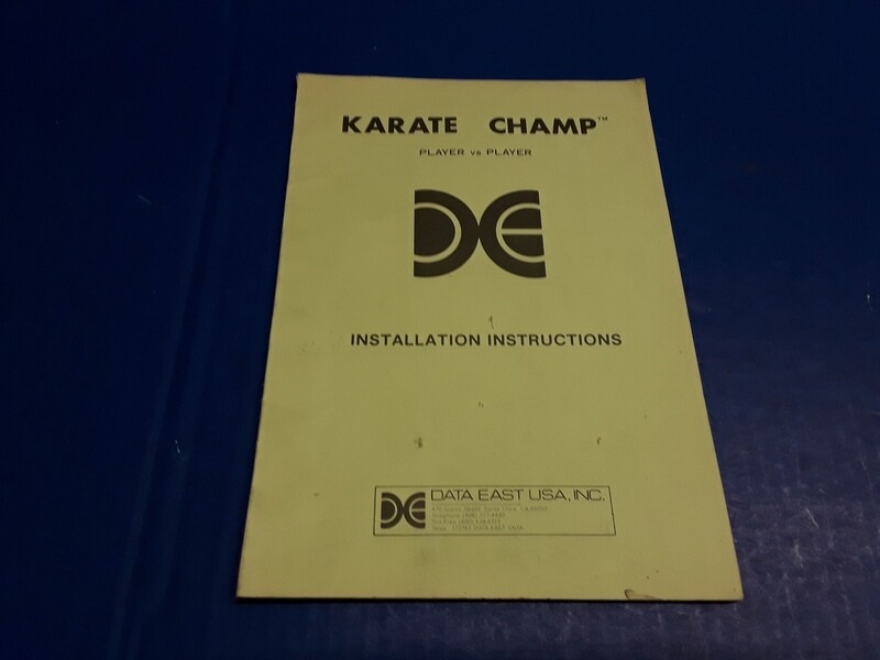 Karate Champ Player VS. Player Installation Instruction by Data East
