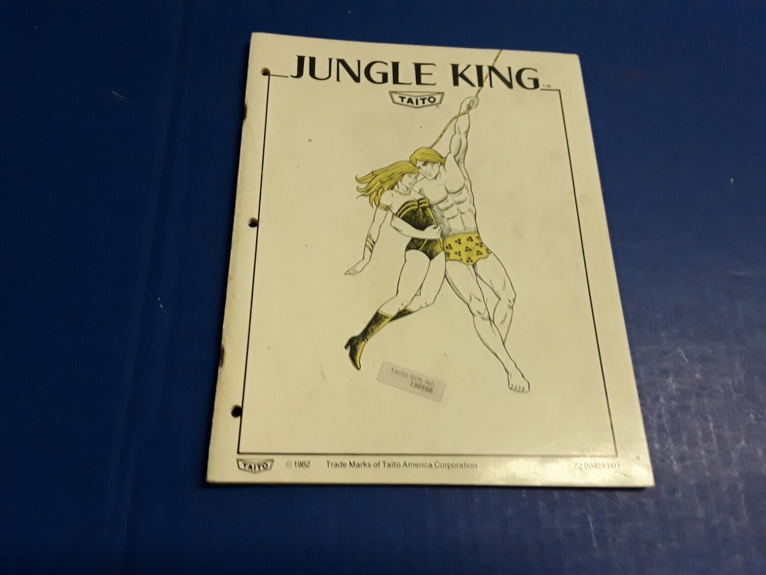 Jungle King Upright Operations Manual by Taito