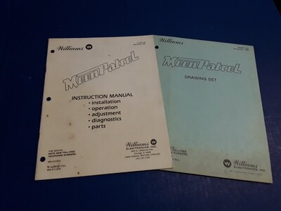 Moon Patrol Instruction Manual &amp; Drawing Set by Williams