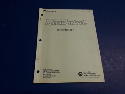 Moon Patrol Drawing Set Schematics by Williams
