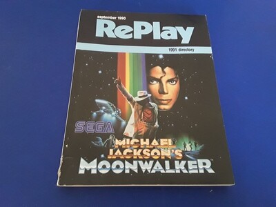 Replay Magazine September 1990-MICHAEL JACKSON&#39;S MOONWALKER