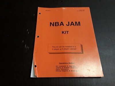 NBA Jam Kit by Midway Operations Manual
