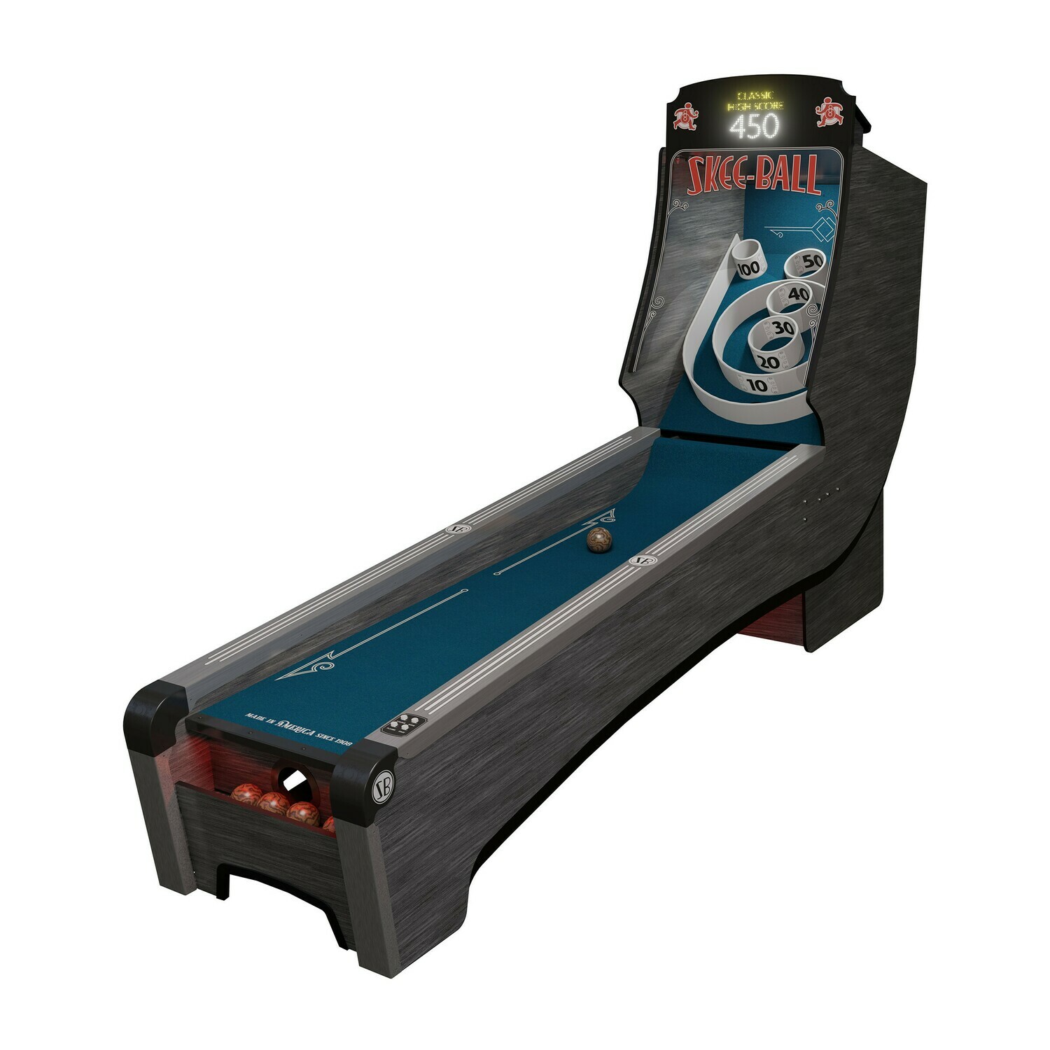 HOME ARCADE PREMIUM SKEE-BALL WITH INDIGO CORK-PRE-ORDER ONLY