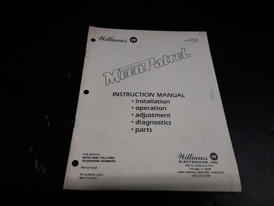 Moon Patrol by Williams Instruction Manual