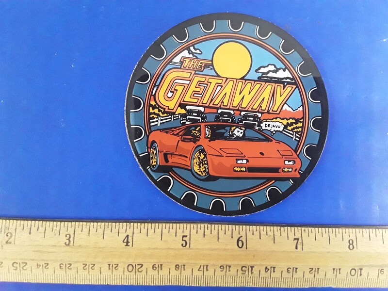 Getaway Pinball Machine Collectible Speaker Panel/Coaster