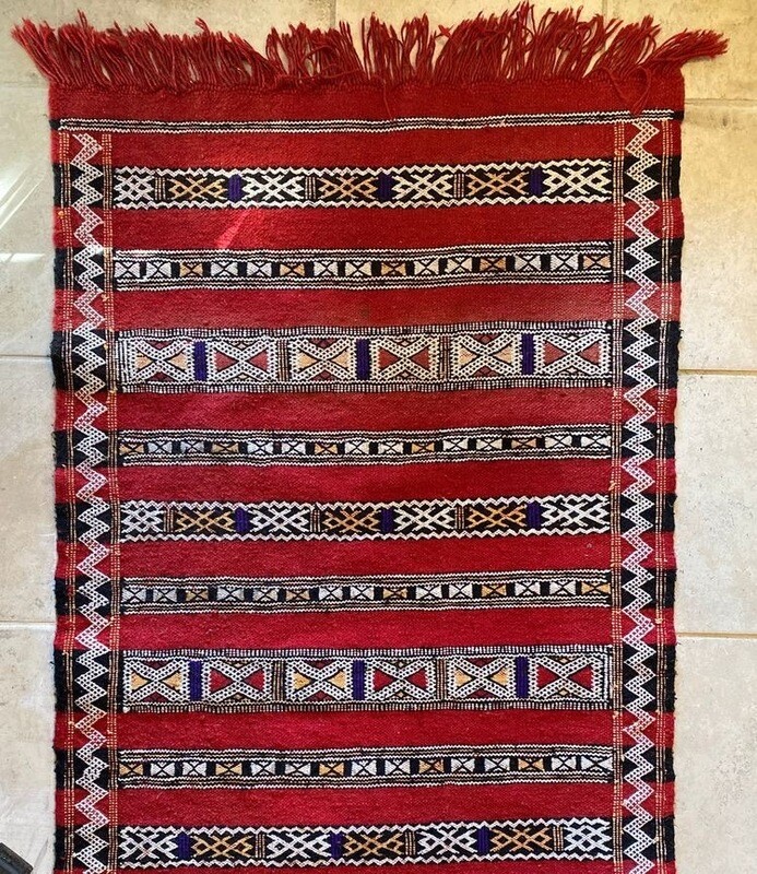 Boho Moroccan Kilim Rug