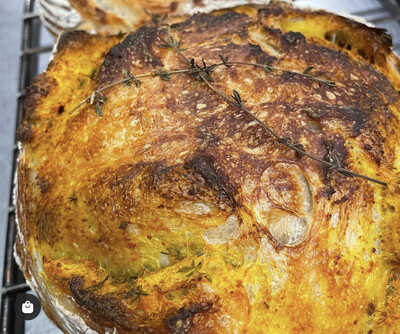 Turmeric & Ginger Infused Sourdough