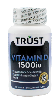 VITAMIN D 1500 IU 100 TABLETS
