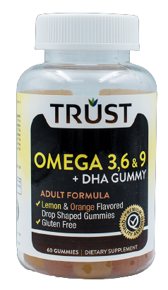 OMEGA 3.6.9 + DHA 60 GUMMIES ( NO FISH OIL )