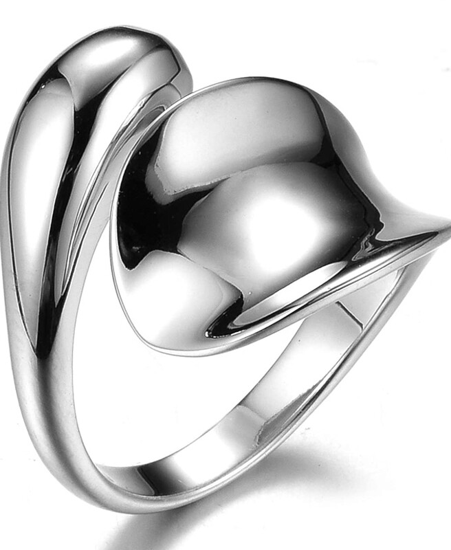 Anello a Goccia in Argento S925 Lucido