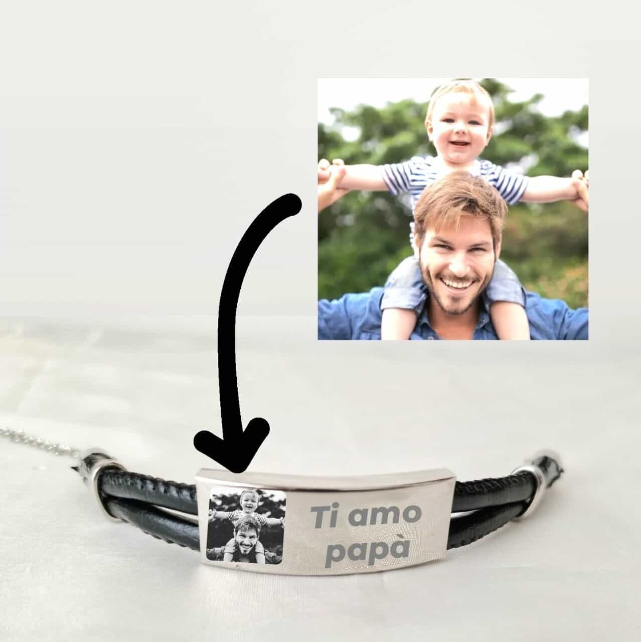Bracciale Fotoincisioni e dedica