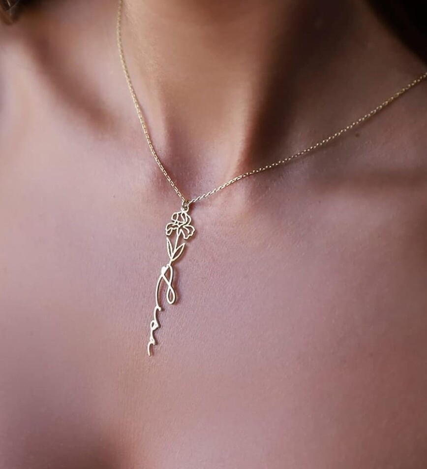 Collana nome in verticale ArgentoS925 