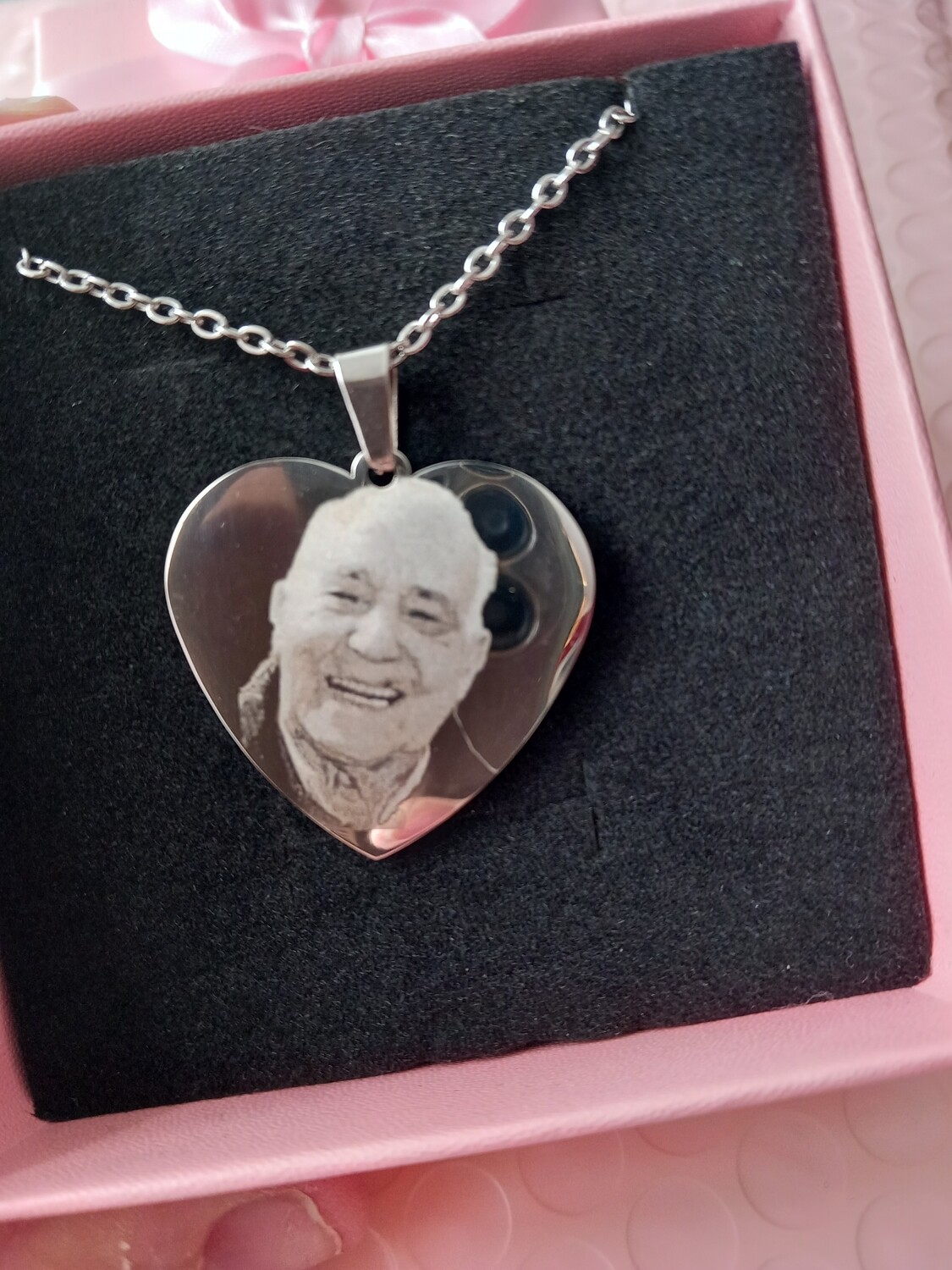 Collana Cuore Foto incisione