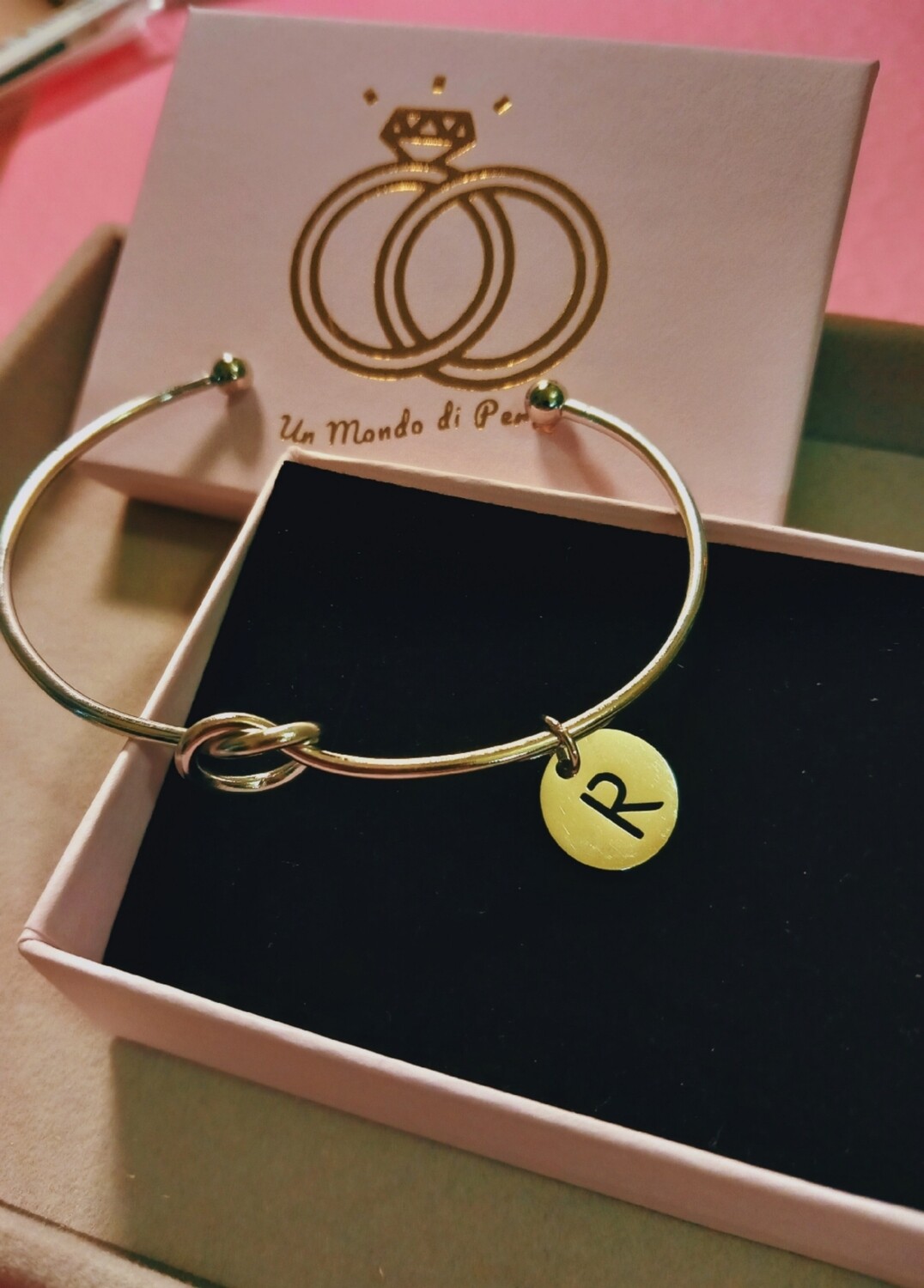Bracciale Nodo Con Iniziale 