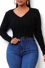 Cropped Wrap Sweater