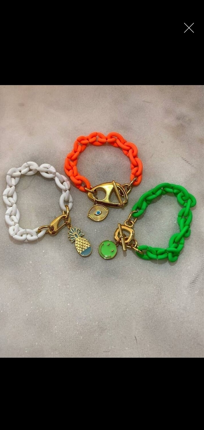 Colorful Acrylic Summer Bracelets