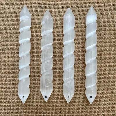 Wholesale Selenite wand, Made From Natural Selenite Crystal