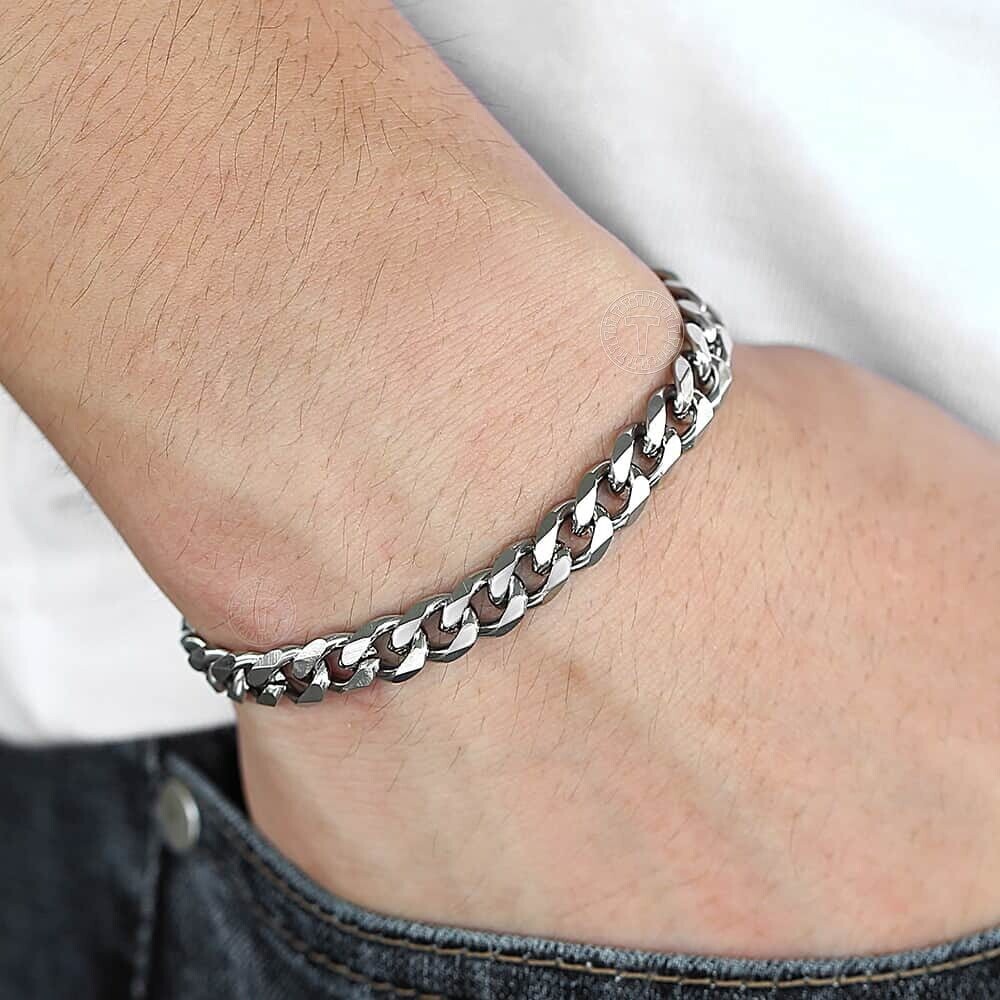CURB CUBAN UNISEX STAINLESS STEEL LINK BRACELETS