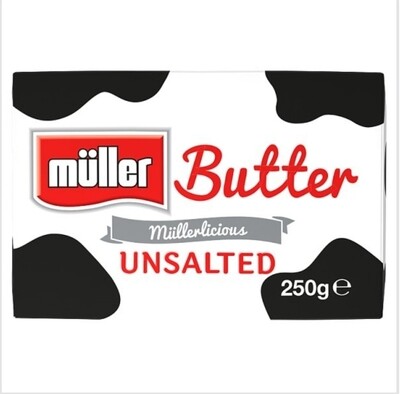 Muller unsalted butter 250g